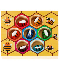 Montessori bees honeycomb educational game
