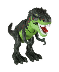 T-REX electronic dinosaur walks roars green