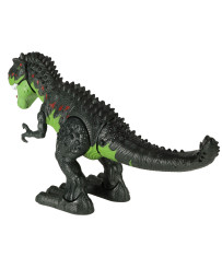 T-REX electronic dinosaur walks roars green