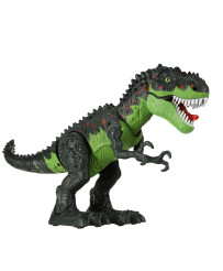 T-REX electronic dinosaur walks roars green