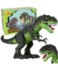 T-REX electronic dinosaur walks roars green