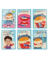 Dentist doctor set hippo blue