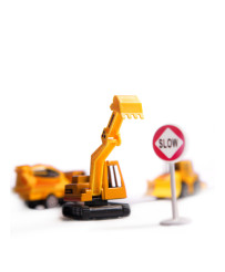 Transporter plane + 3 cars construction vehicles