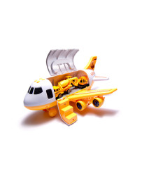 Transporter plane + 3 cars construction vehicles