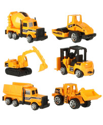 Construction machinery car set of 6 pcs
