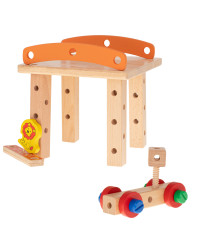 Workshop educational chair wooden blocks construction set 49el.