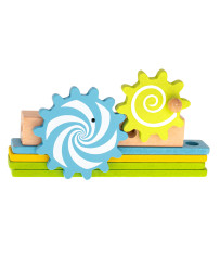 Workshop educational chair wooden blocks construction set 49el.