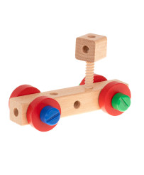 Workshop educational chair wooden blocks construction set 49el.