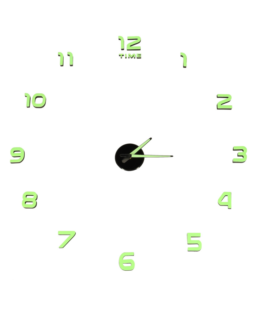 Fluorescent wall clock 50-60cm 12 digits