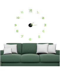 Fluorescent wall clock 50-60cm 12 digits