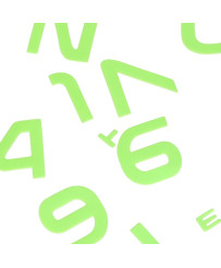 Fluorescent wall clock 50-60cm 12 digits