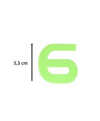 Fluorescent wall clock 50-60cm 12 digits