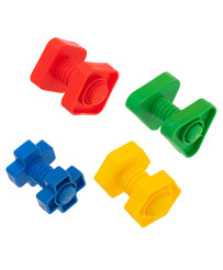 Construction blocks educational montessori screws 30 elements
