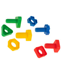Construction blocks educational montessori screws 30 elements