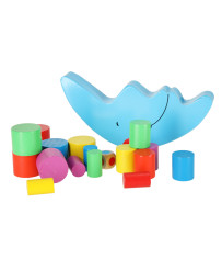 Balancing moon wooden montessori arcade game