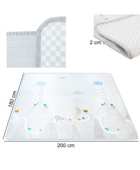 Educational mat with growth measure 200x180x1cm