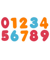 Bath toy letters numbers foam bath toy