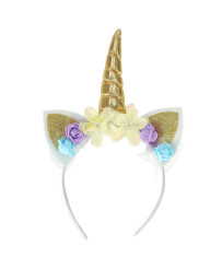 Unicorn carnival costume headband+skirt white 3-6 years old