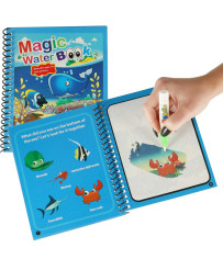 Water book with marker sea...