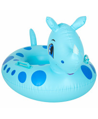 Inflatable mattress pontoon wheel for children rhinoceros