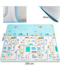 Educational foam mat for children street 180x200cm