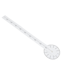 Wall clock large 80-120cm black 4 digits