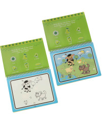 Water book with marker - Animals
