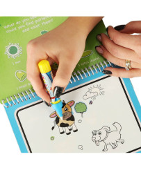 Water book with marker - Animals