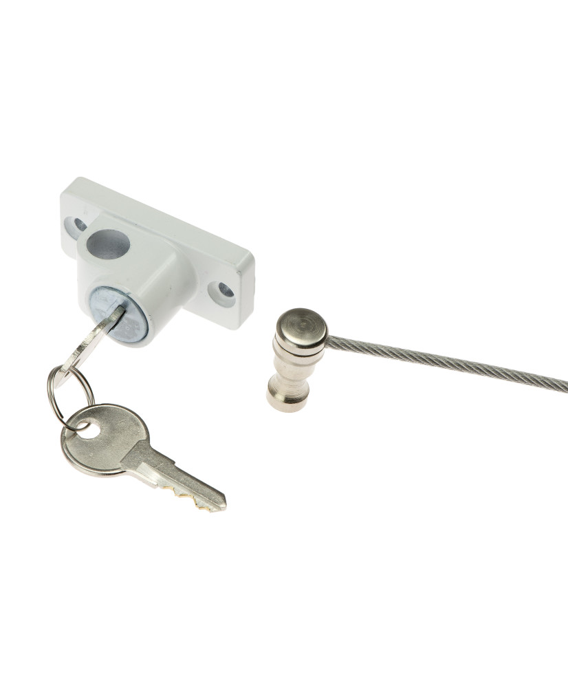 Window security keyed tilt lock