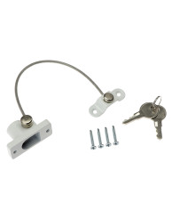Window security keyed tilt lock