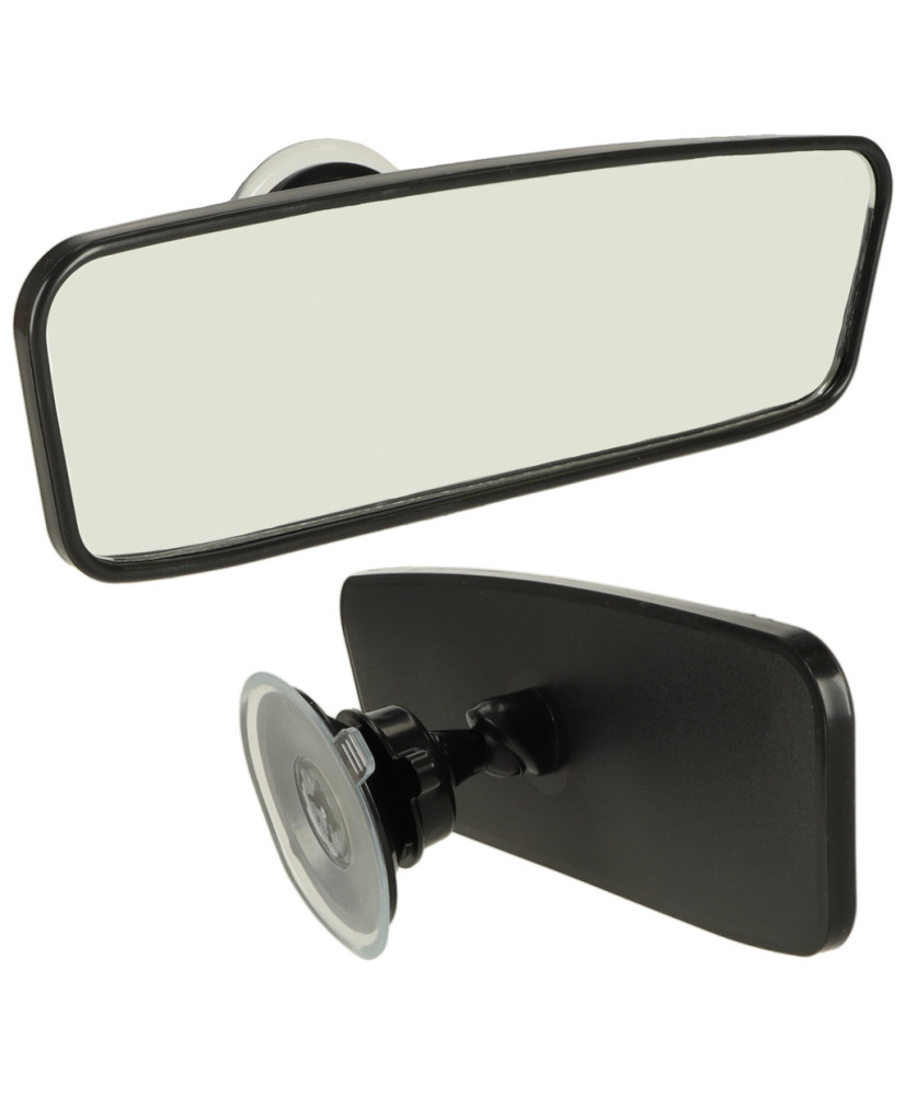 Wide angle suction cup rear view mirror 20cm