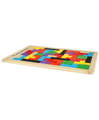 Wooden puzzle tetris blocks...