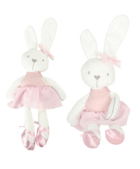 Plush mascot rabbit in pink...