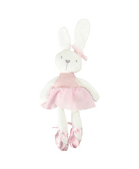 Plush mascot rabbit in pink dress 42cm