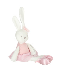 Plush mascot rabbit in pink dress 42cm