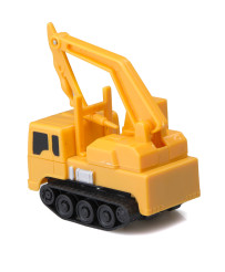 Induction vehicle excavator drives the designated route + marker