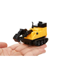 Induction vehicle excavator drives the designated route + marker