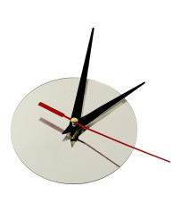 Wall clock silver Roman numerals