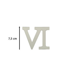 Wall clock silver Roman numerals