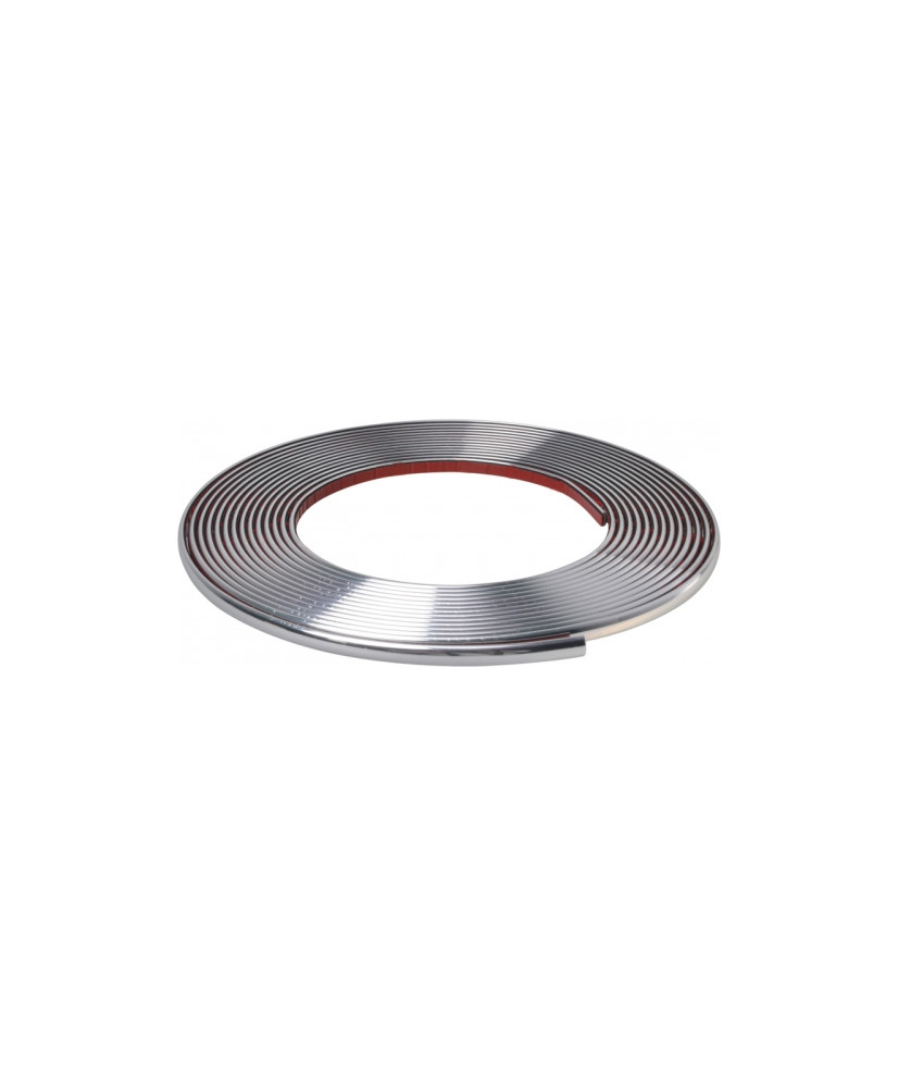 Chrome decorative self-adhesive strip for car 15mm x 15m