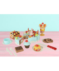Birthday Cake Cutting Kitchen 75 el. blue