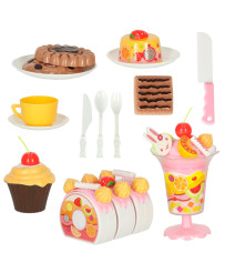 Birthday Cake Cutting Kitchen 75 el. pink