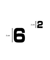 Wall clock black 4 large numerals