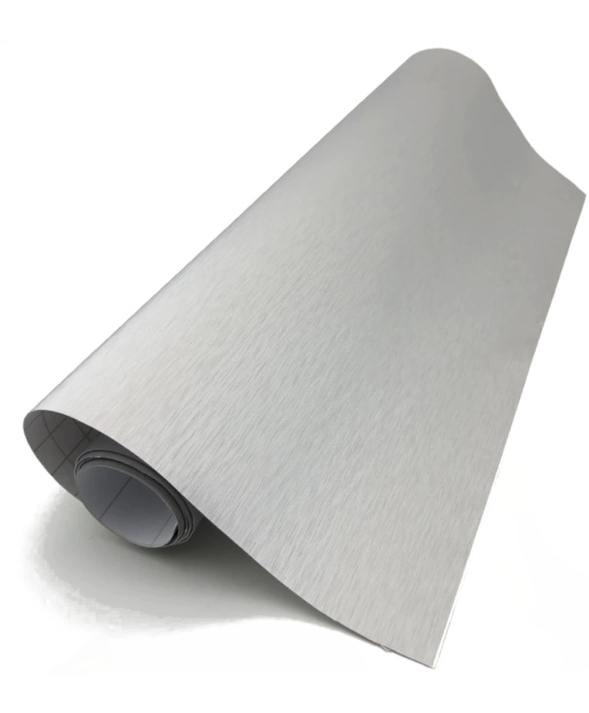Foil roll metallic brushed grey1,52x30m