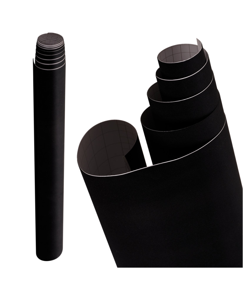 Velvet roll film black 1,35x15m