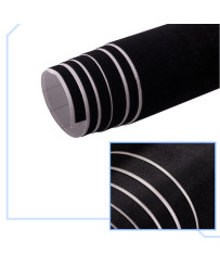 Velvet roll film black 1,35x15m