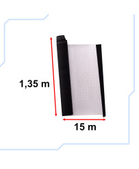 Velvet roll film black 1,35x15m