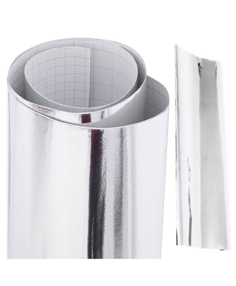 Mirror roll film mirror chrome silver 1,52x18m