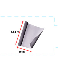Foil roll metallic brushed graphite 1,52x30m