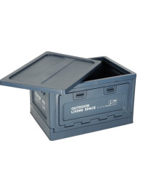 Camping box trunk organizer navy blue